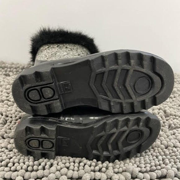 🎉2XHP🎉 NEW WOT CHOOKA VEGAN FUR ACCENT Waterproof Rain Boots - Picture 3 of 5